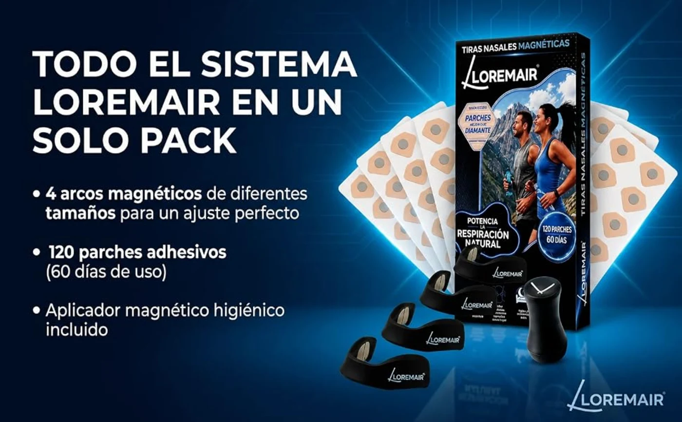 Kit Inicial LOREMAIR - 4 arcos magnéticos, 120 parches, aplicador incluido