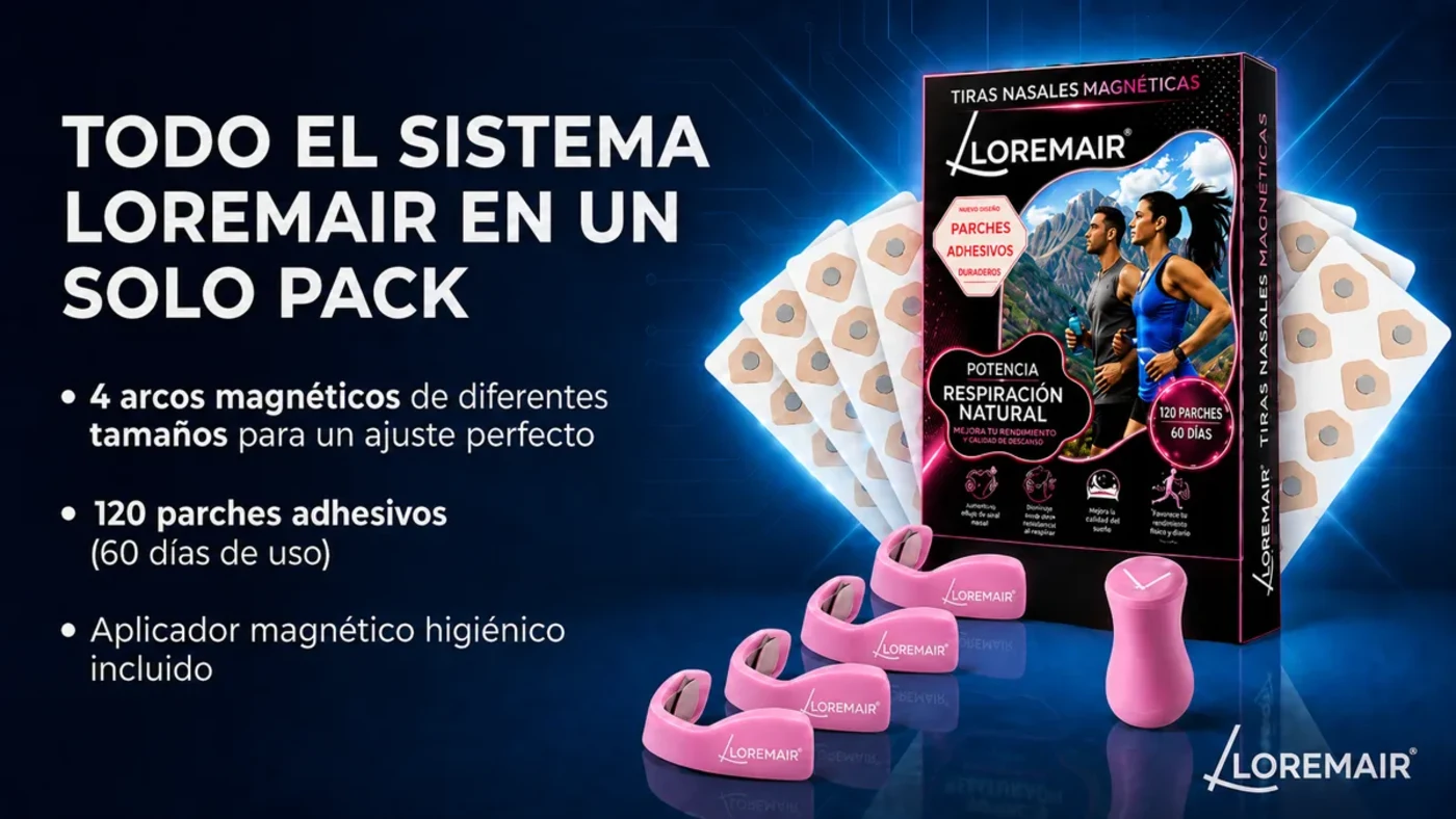 Kit Inicial LOREMAIR Rosa - 4 arcos magnéticos, 120 parches, aplicador incluido